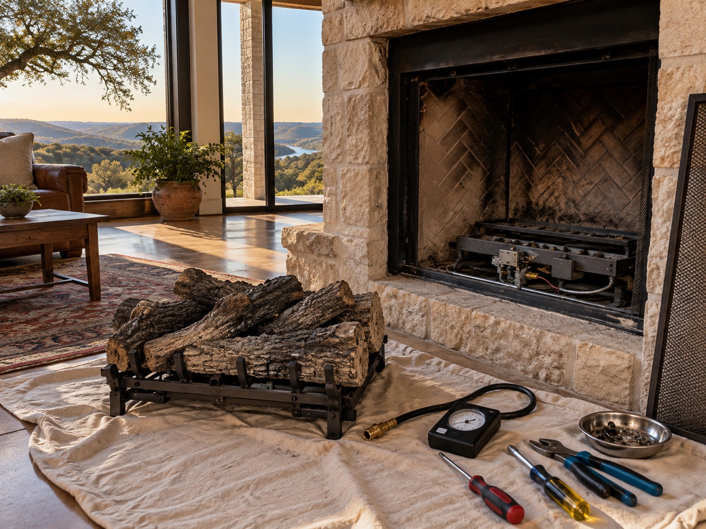 Gas Fireplace Service in Texas
